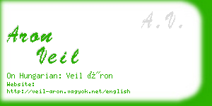 aron veil business card